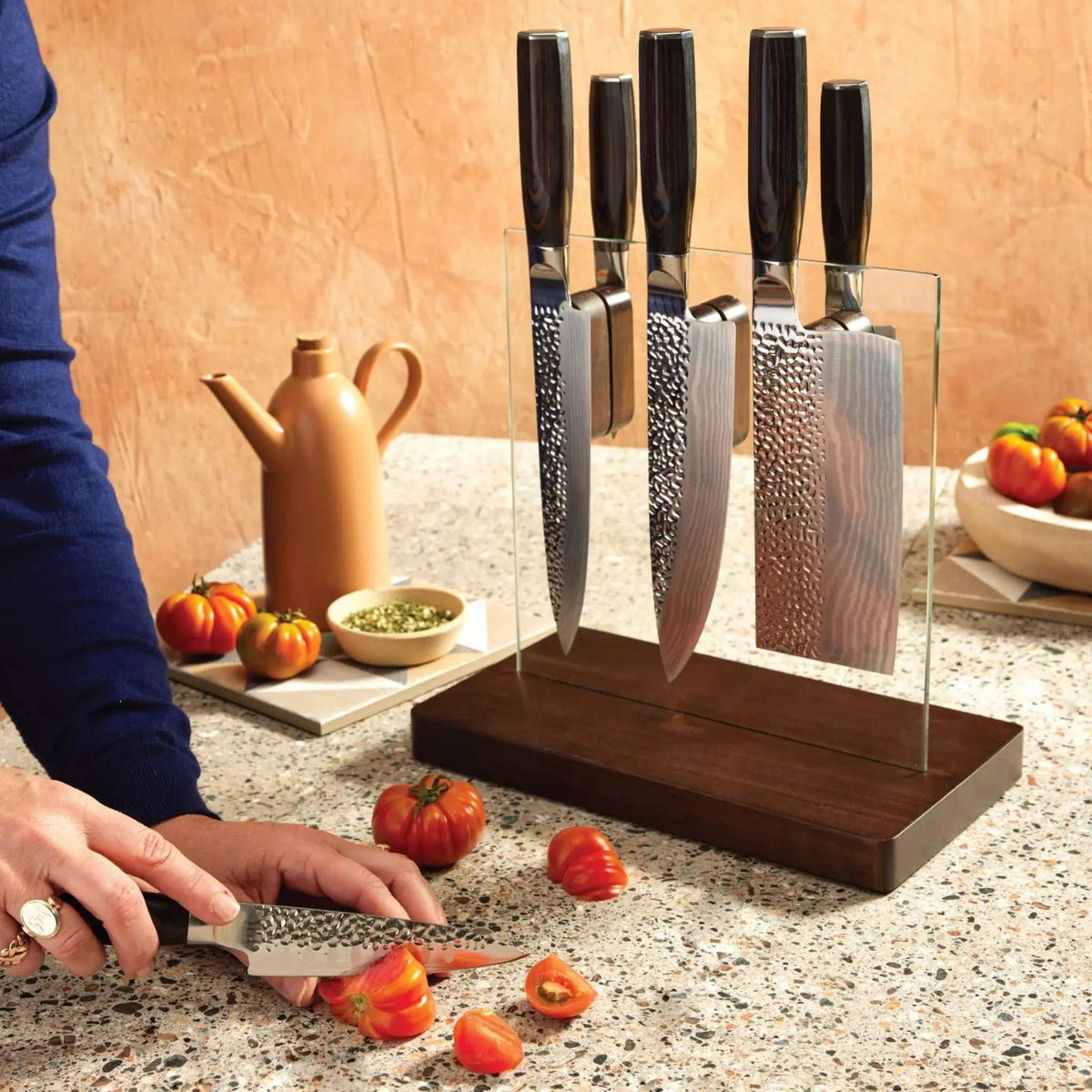 Bloc de couteaux Hikari Damashiro EMPEROR® 7 pièces - Cuisine::pro® Cuisine::pro®