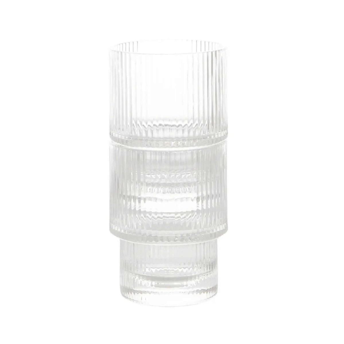 Ensemble de 8 verres ripple 2 grandeurs - Safdie Safdie & Co.
