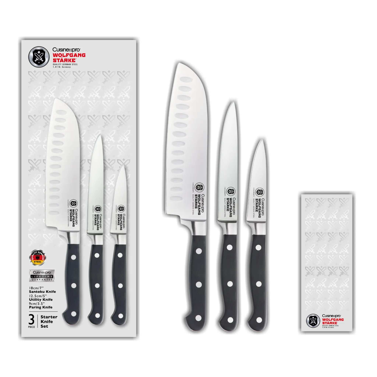 Ensemble de 3 couteaux de démarrage WOLFGANG STARKE - Cuisine::pro® Cuisine::pro®