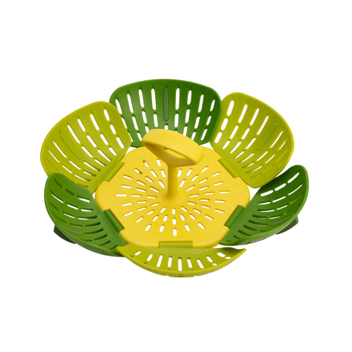 panier vapeur pliable vert vue de dessus