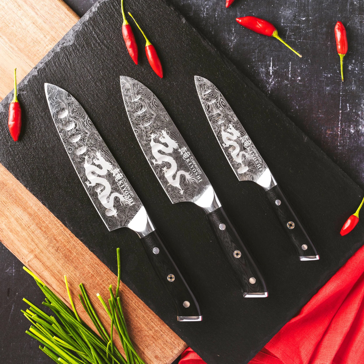 Couteau santoku Try Me KIYOSHI™ 12,5 cm – Cuisine::pro® 