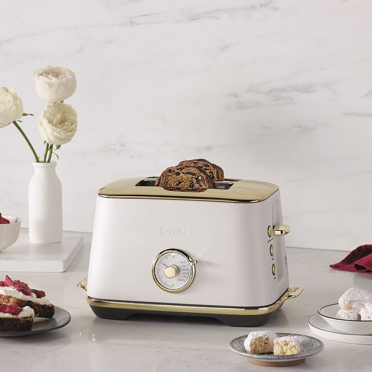 Grille-pain 2 tranches Toast Select™ Luxe Sel de Mer et Laiton - Breville Breville