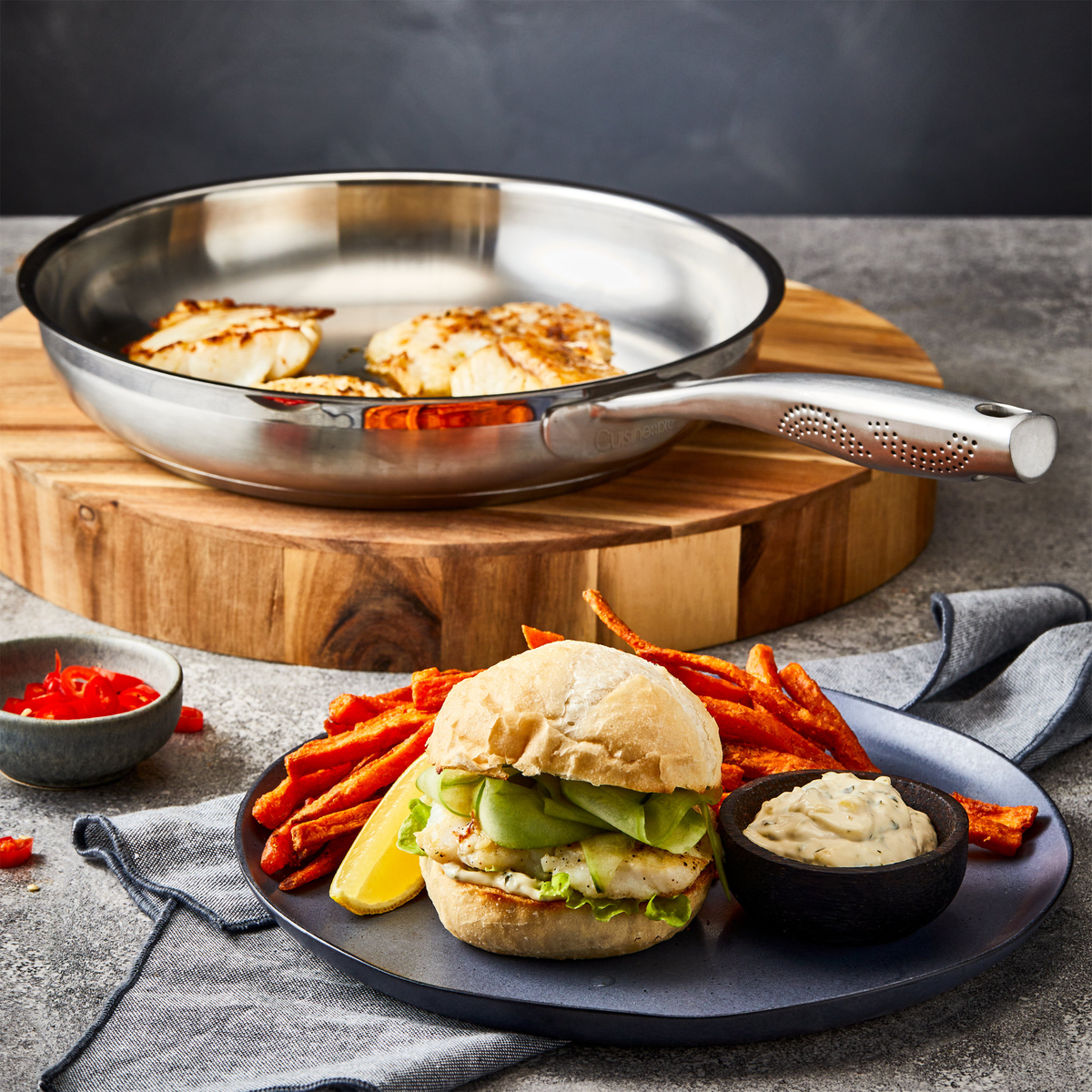 Poêle à sauter avec couvercle iD3® SS 3,3 L – Cuisine::pro® Cuisine::pro®