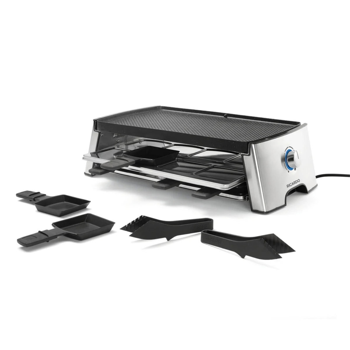 Ensemble à raclette électrique réversible 18 pièces – Ricardo