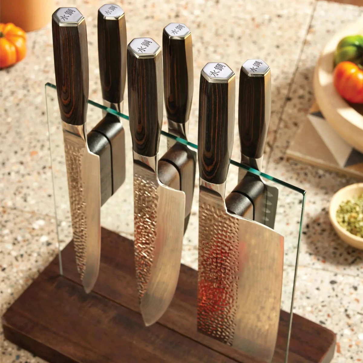 Bloc de couteaux Hikari Damashiro EMPEROR® 7 pièces - Cuisine::pro® Cuisine::pro®