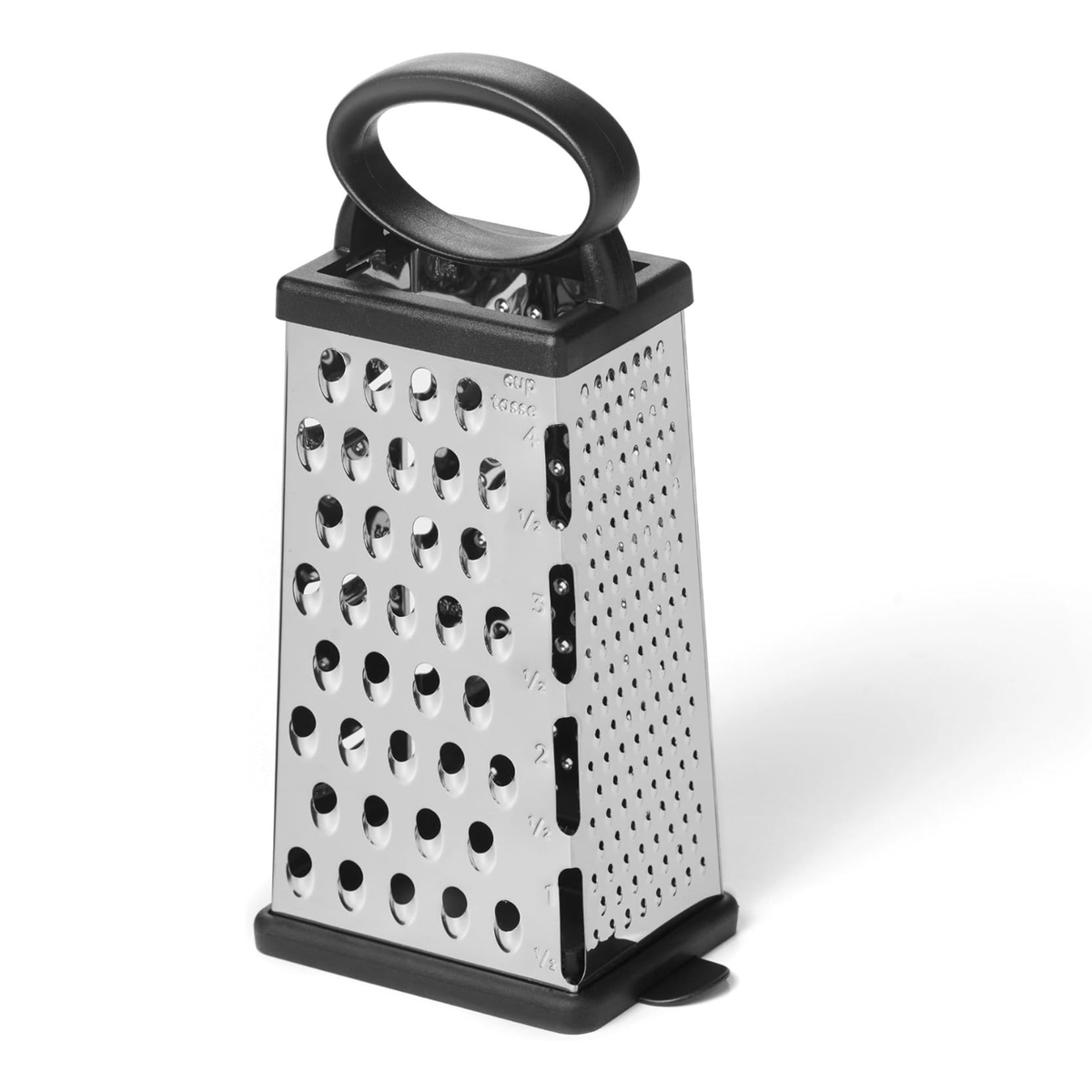 Starfrit 4-Sided Stainless Steel Grater with Removable Base 25 cm