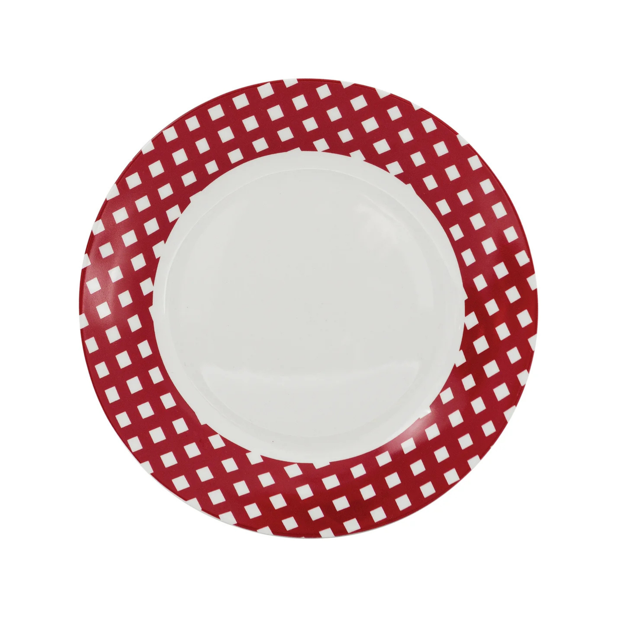 Ensemble de vaisselle en porcelaine rouge à motifs assortis 12 pièces - H2K 