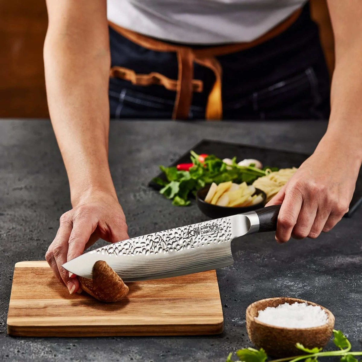 Bloc de couteaux Mokuzai Damashiro EMPEROR® 7 pièces – Cuisine::pro Cuisine::pro®