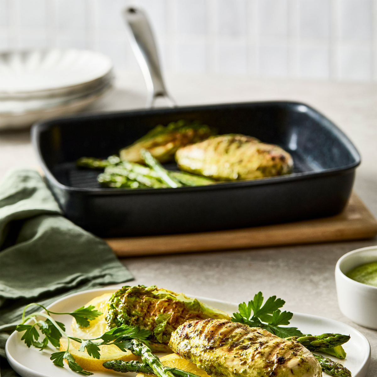 Poêle à griller en aluminium forgé GREEN STONE™ 27 cm – Cuisine::pro® Cuisine::pro®