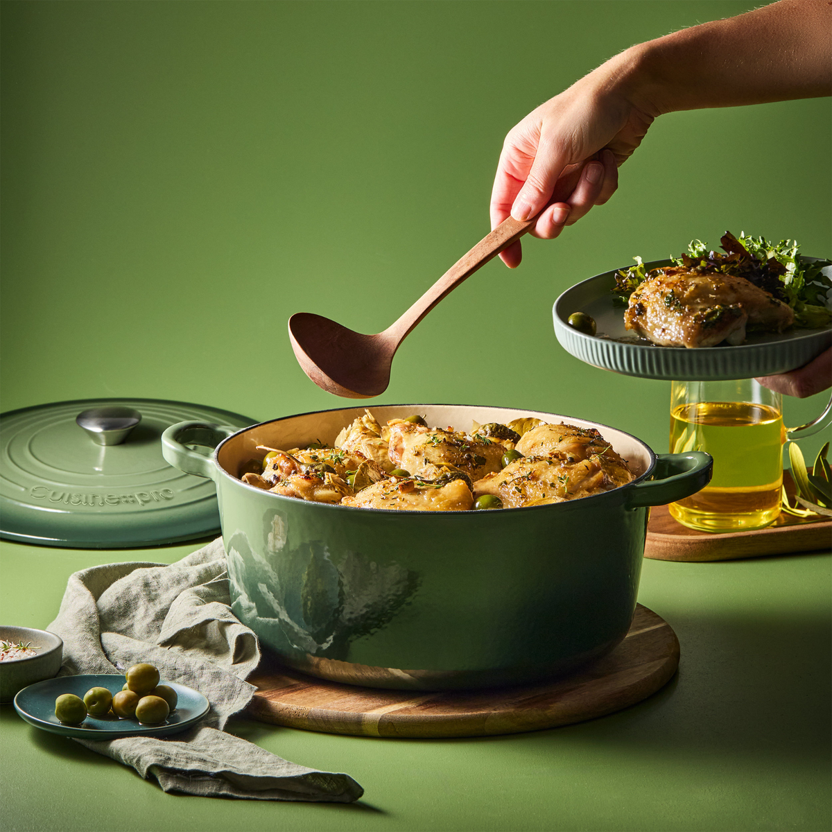 Cocotte ronde en fonte sauge LE CONNOISSEUR™ 6,3 L - Cuisine::pro® Cuisine::pro®