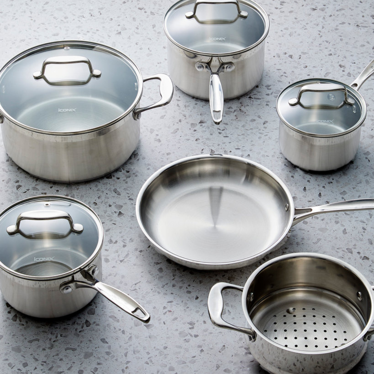 Batterie de cuisine 10 pièces iconiX - Cuisine::pro® Cuisine::pro®