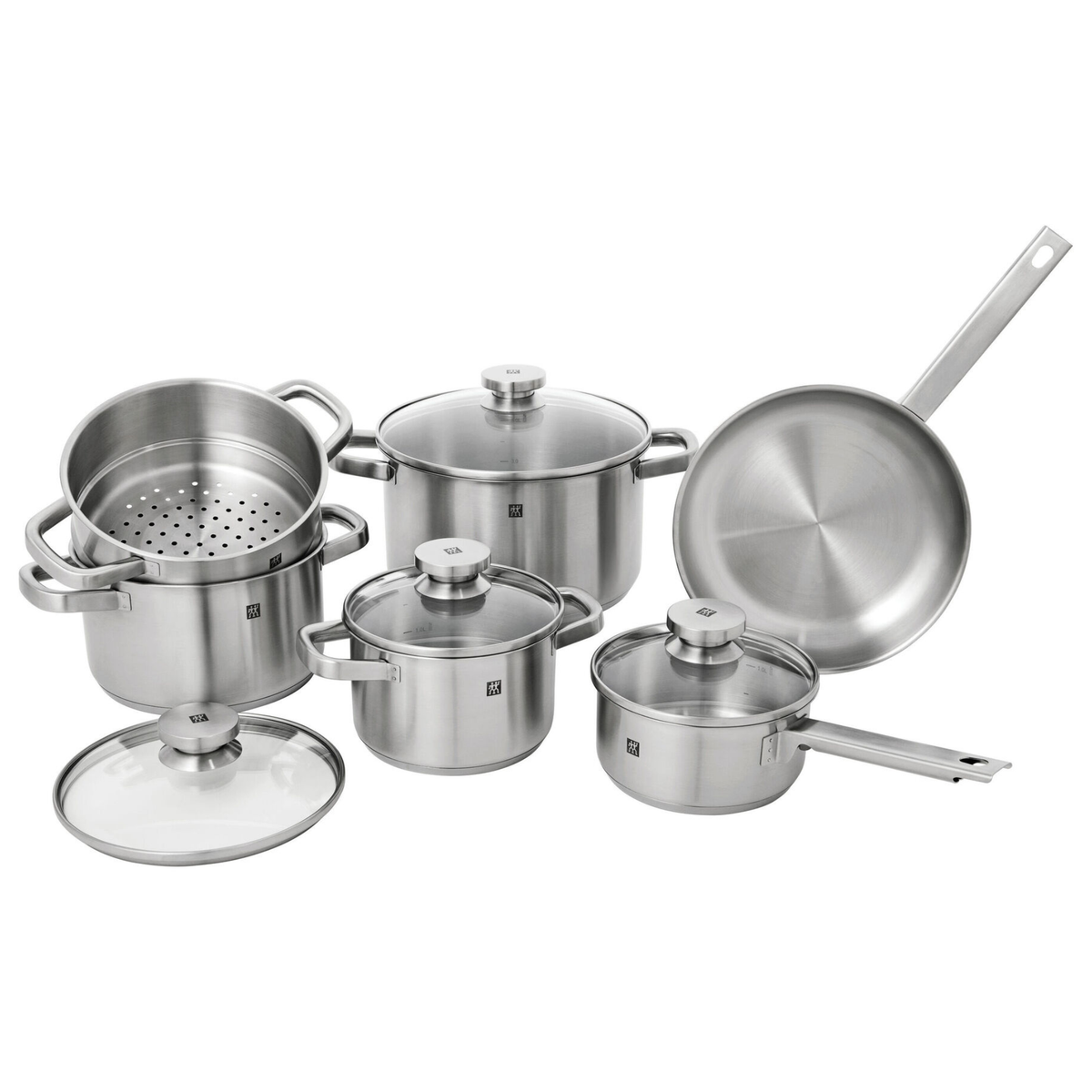 batterie de cuisine inox Zwilling Joy vue complète