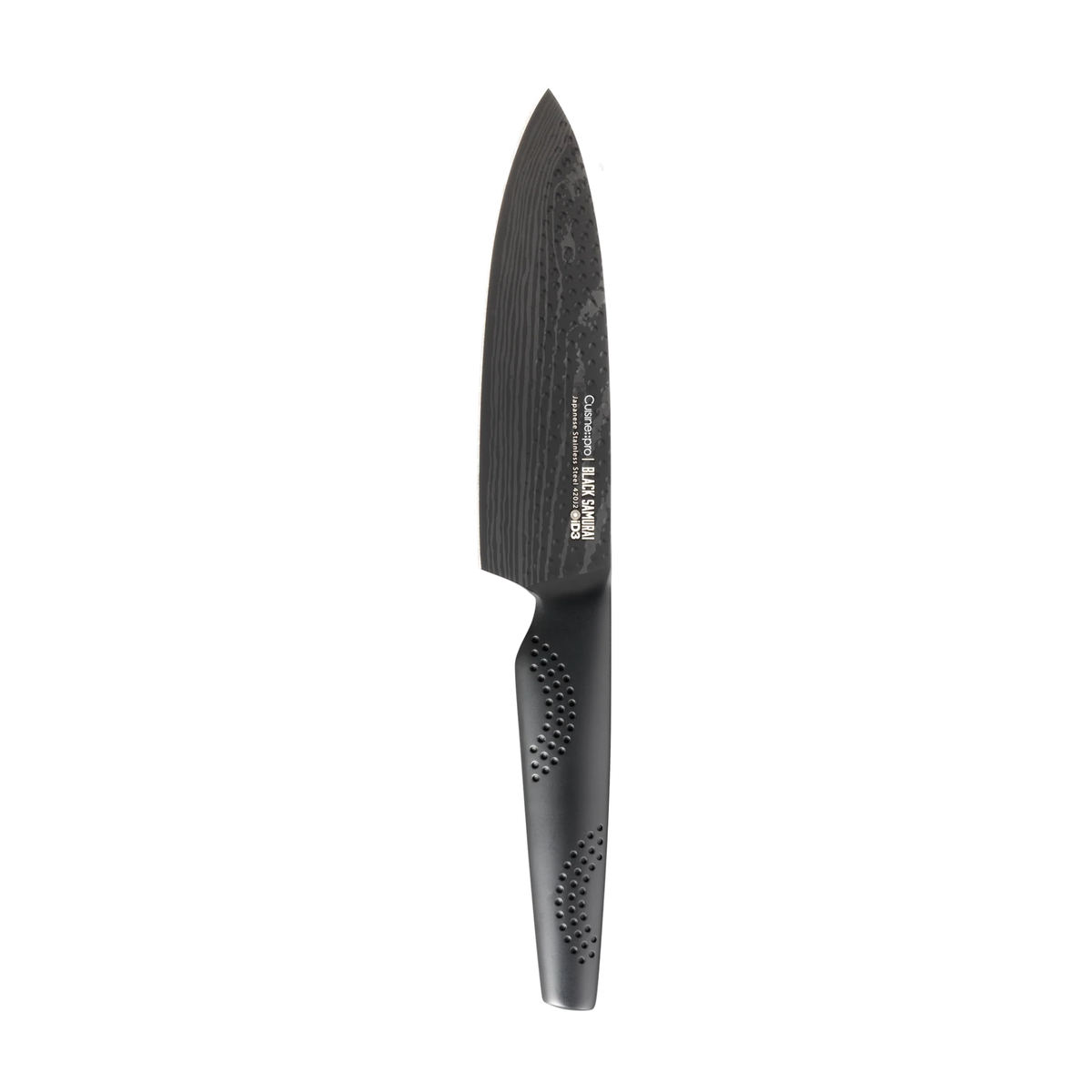 Couteau de chef 6" iD3 BLACK SAMURAI™ en acier inoxydable avec lame noire antiadhérente et poignée ergonomique