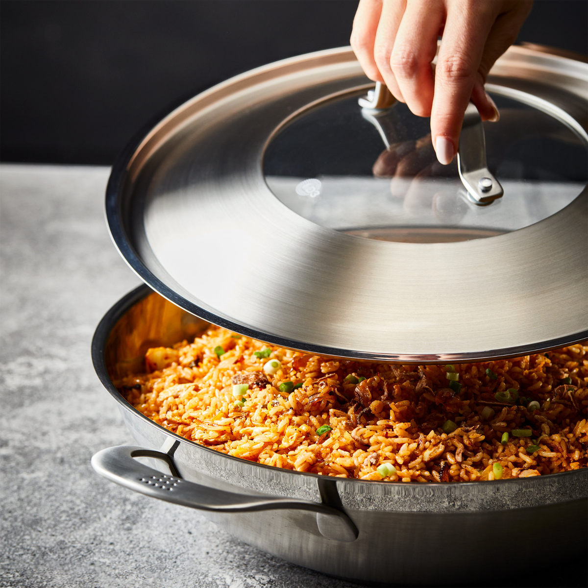 Wok avec couvercle iD3® SS 5 L – Cuisine::pro® Cuisine::pro®