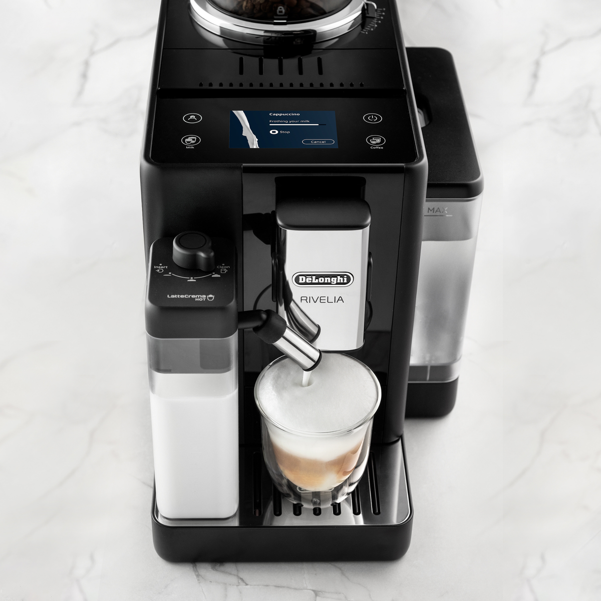Machine à café automatique Rivelia Noire Onyx - De'Longhi De'Longhi