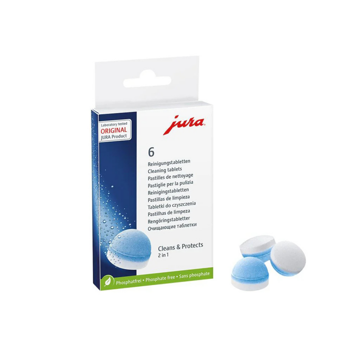 Pastilles de nettoyage 3 phases Jura (6 unités) – JURA JURA