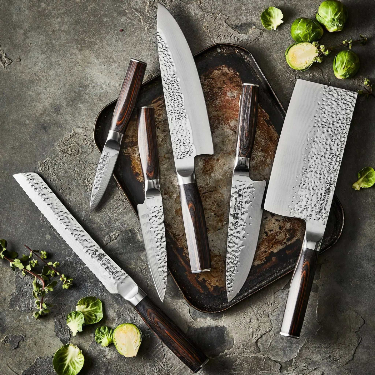 Bloc de couteaux Hisa Damashiro EMPEROR® 9 pièces – Cuisine::pro Cuisine::pro®