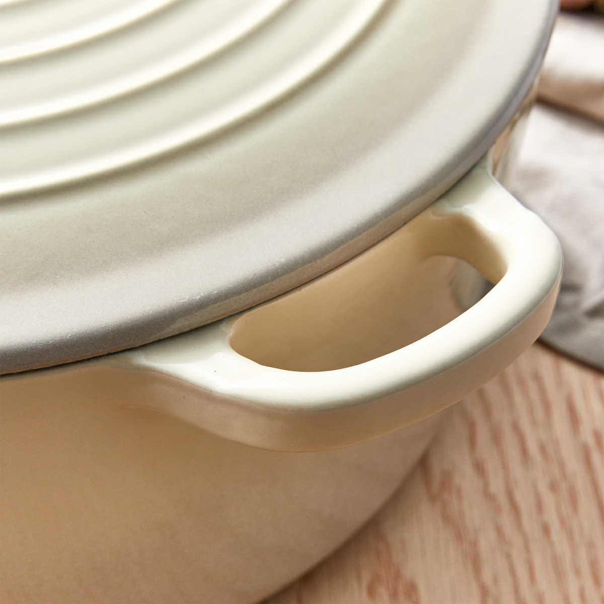 Cocotte ronde en fonte crème LE CONNOISSEUR™ 6,3 L - Cuisine::pro® Cuisine::pro®