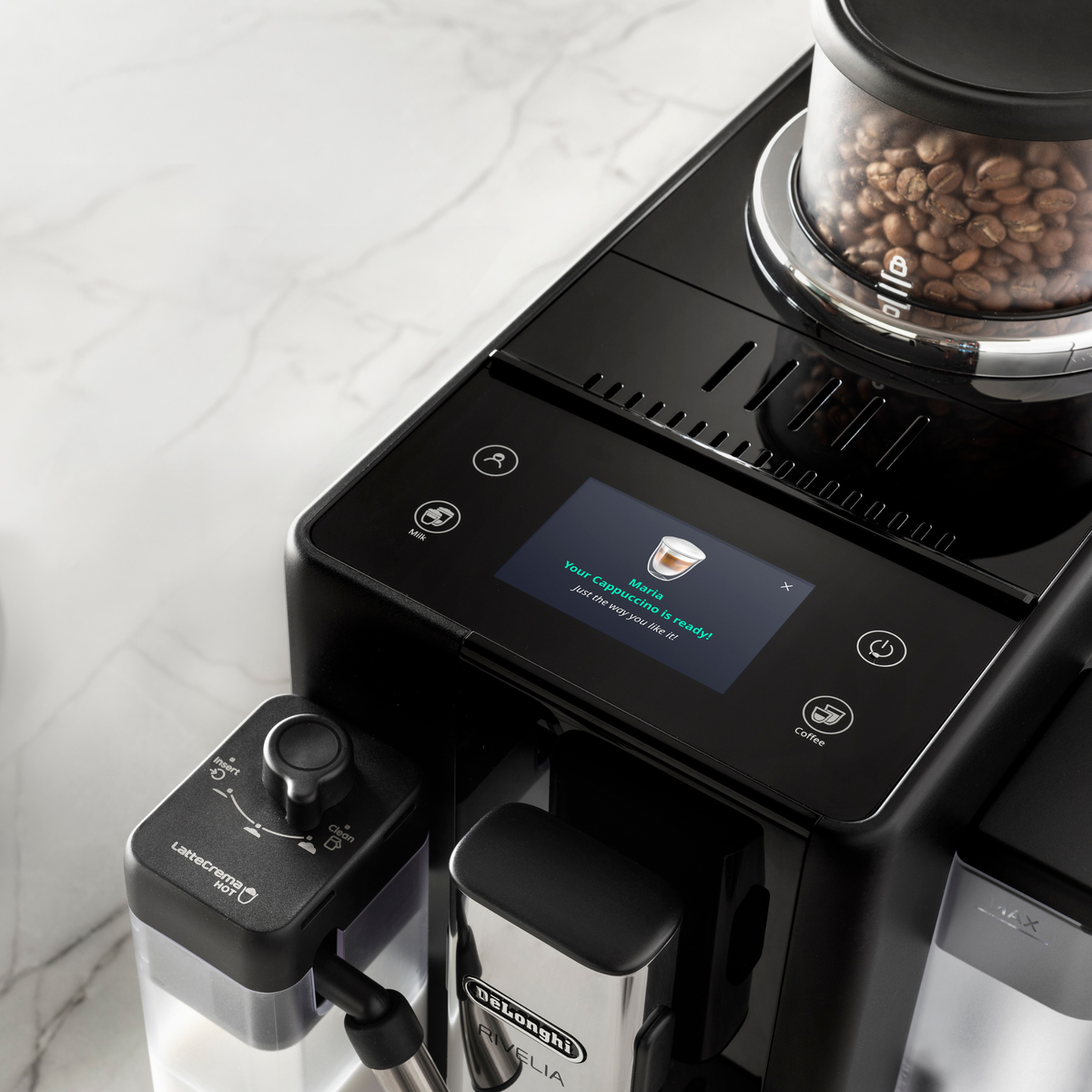 Machine à café automatique Rivelia Noire Onyx - De'Longhi De'Longhi