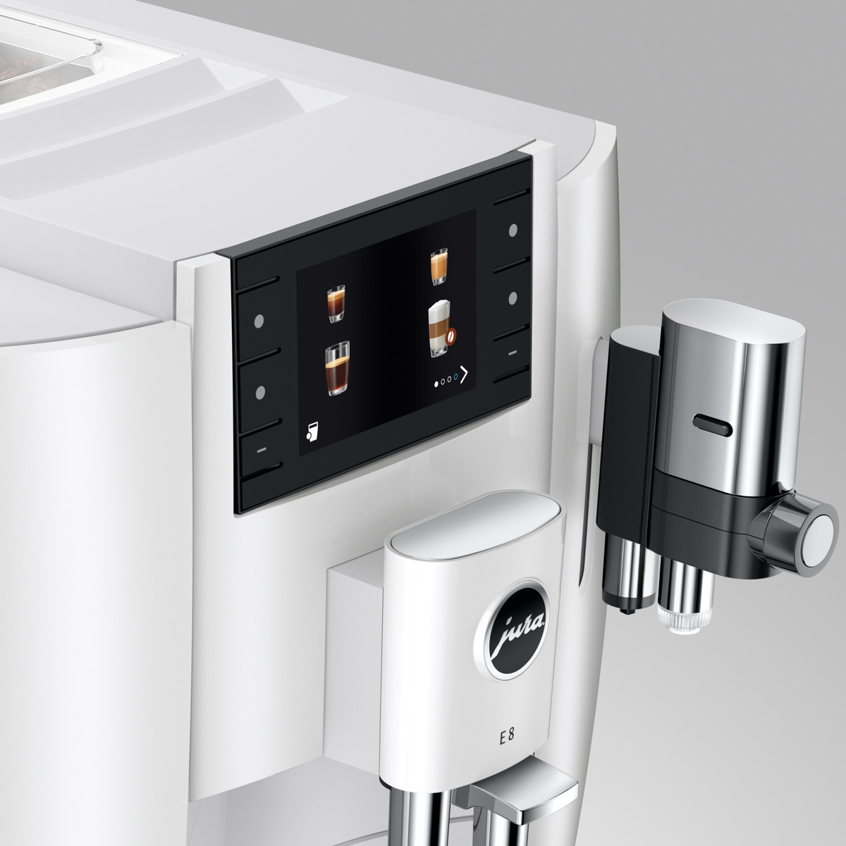 Machine à café automatique E8 blanche – JURA 
