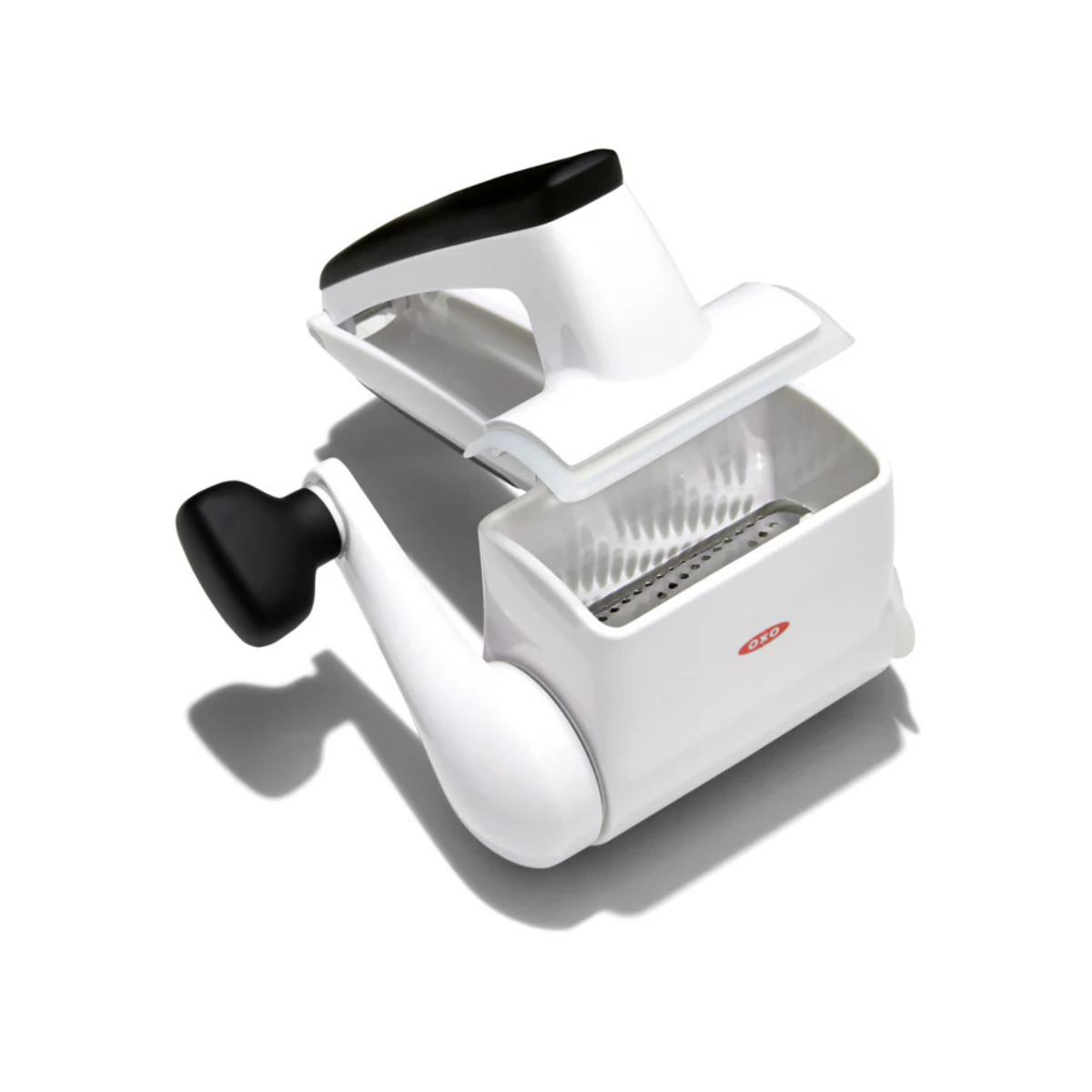 OXO Good Grips Rotary Cheese Grater with Seal & Store Compartment