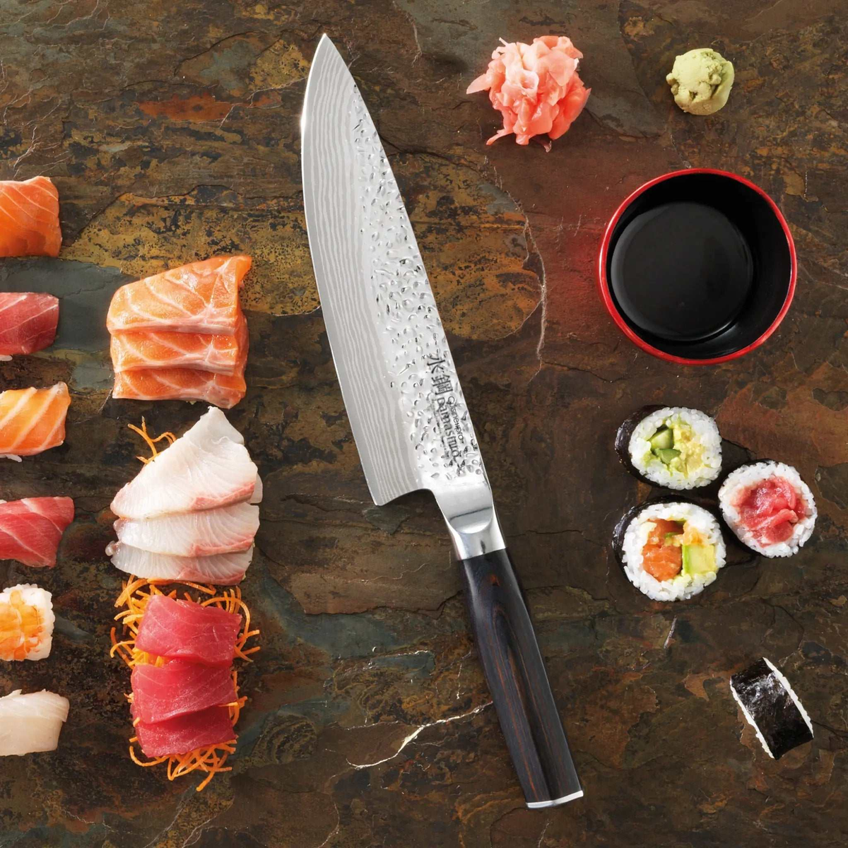 Bloc de couteaux Mokuzai Damashiro EMPEROR® 7 pièces – Cuisine::pro Cuisine::pro®