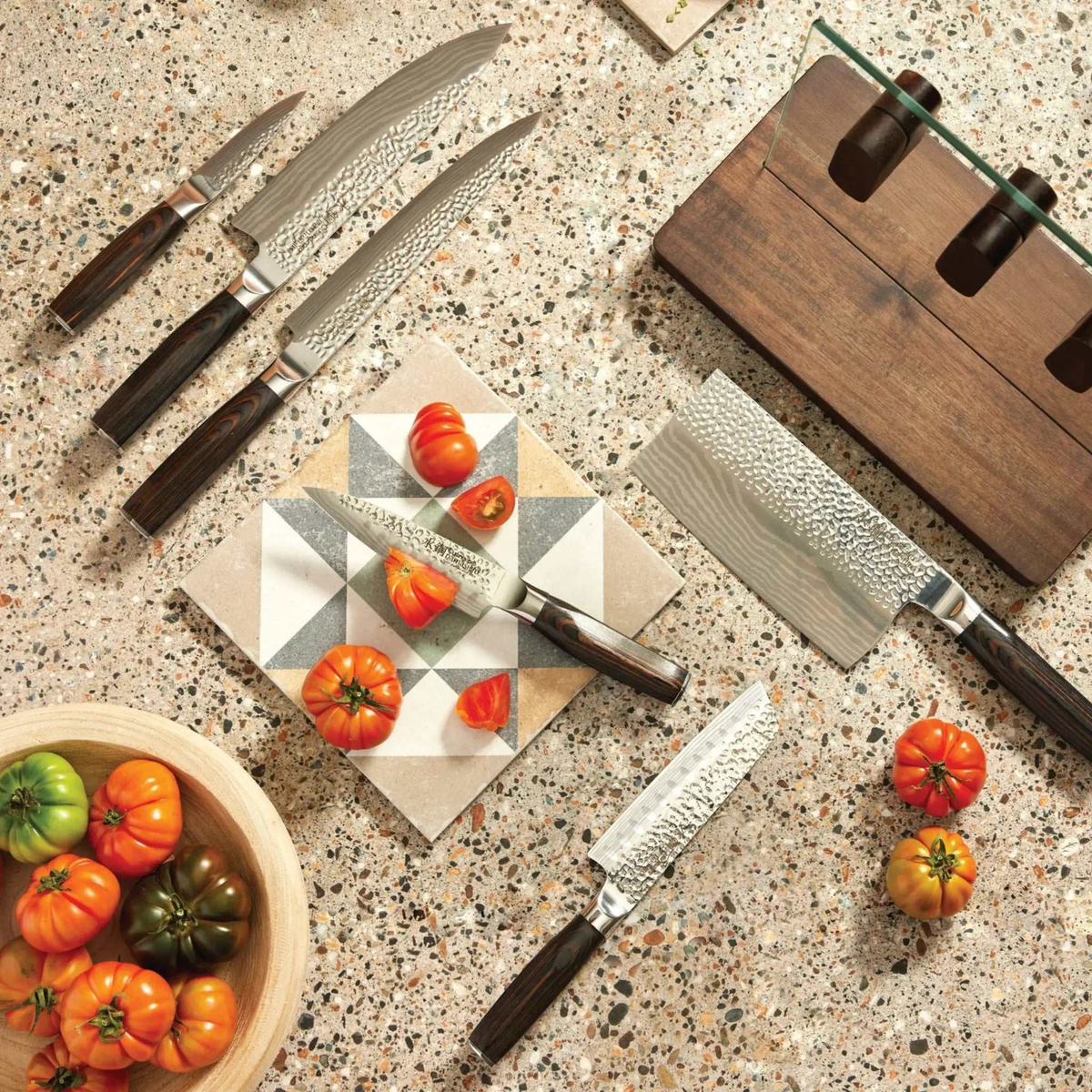 Bloc de couteaux Hikari Damashiro EMPEROR® 7 pièces - Cuisine::pro® Cuisine::pro®