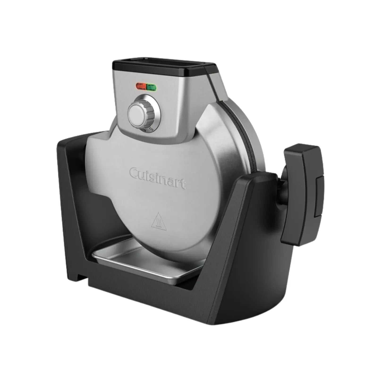 Gaufrier belge convertible Cuisinart avec cuisson verticale et horizontale, cinq réglages de brunissage, plaque antiadhésive et gain de place sur le comptoir