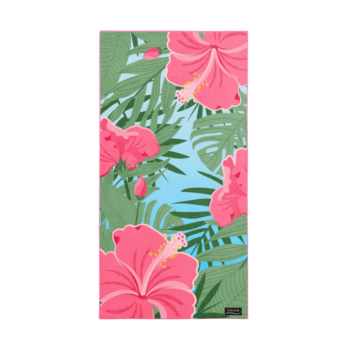 Serviette de plage en microfibre Fleurs des Iles XL - Solem Solem
