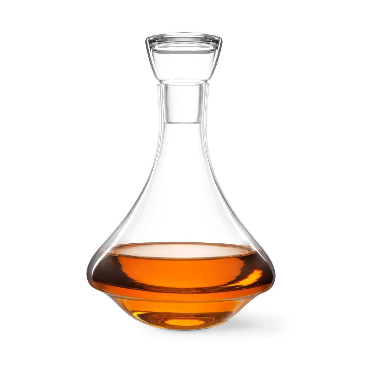 Carafe à whisky Revolve 750ml en cristal anti-basculement avec rotation élégante pour spiritueux