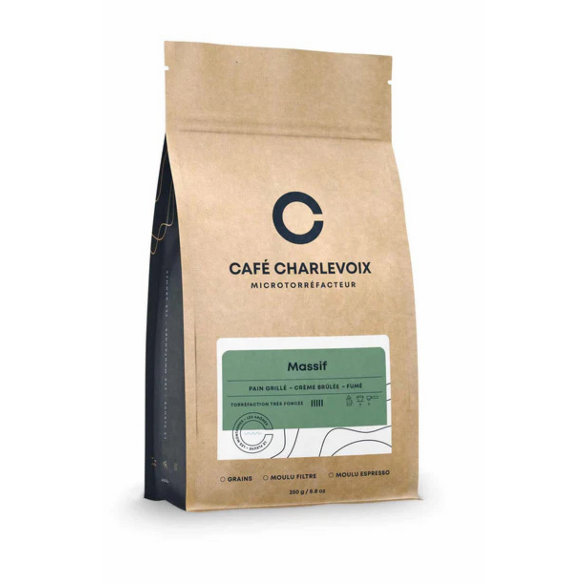 Café en grains Massif 1 kg - Café Charlevoix Café Charlevoix