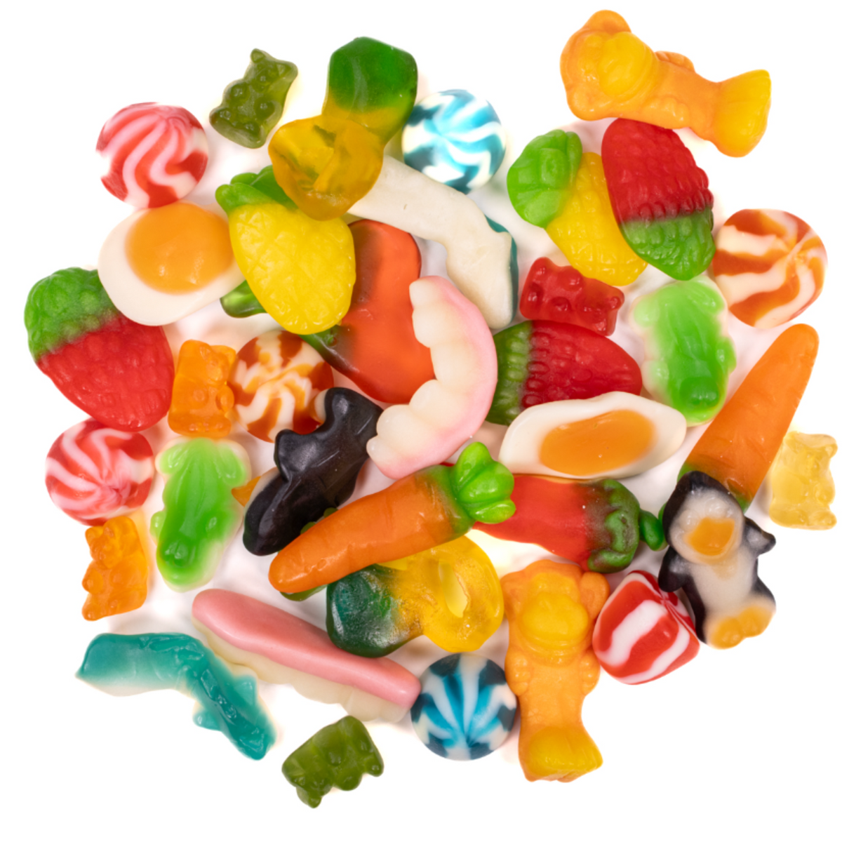 Bonbons couleurs mélangés 1kg Aliments St-Germain