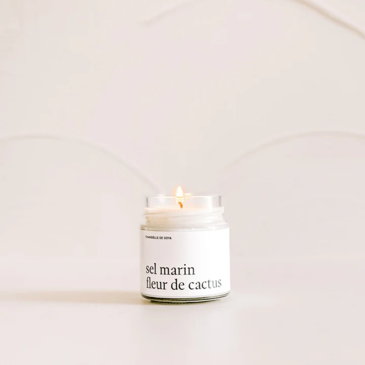 Chandelle de soya Sel marin fleur de cactus 212 ml - Marée Chandelles Marée Chandelles