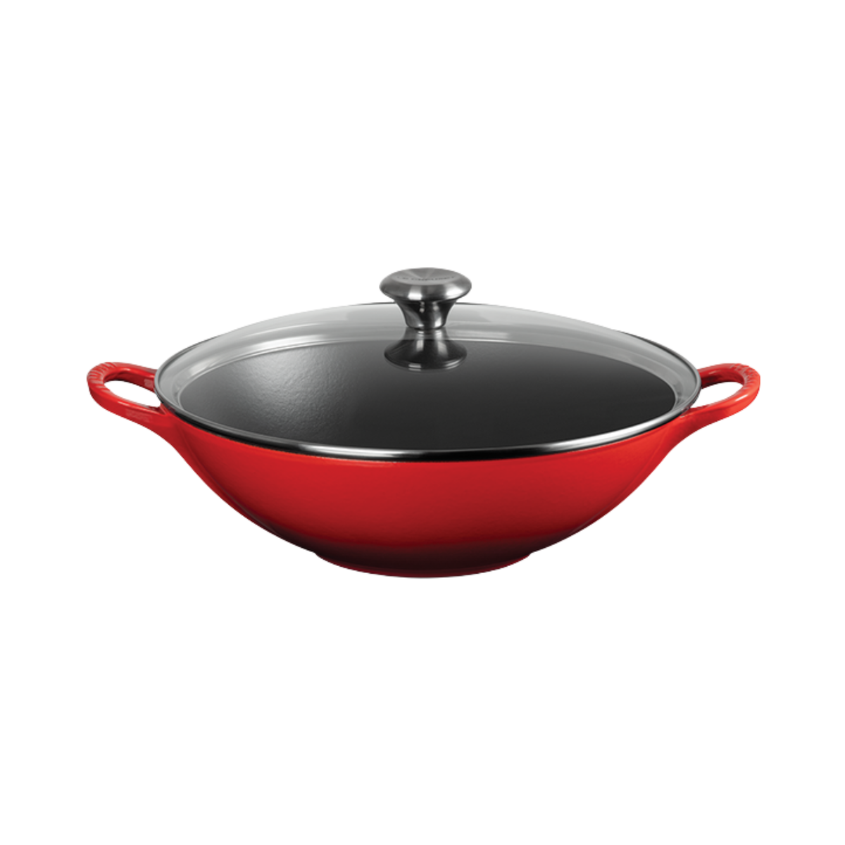 Wok en fonte avec couvercle Cerise 4,8 L - Le Creuset Le Creuset
