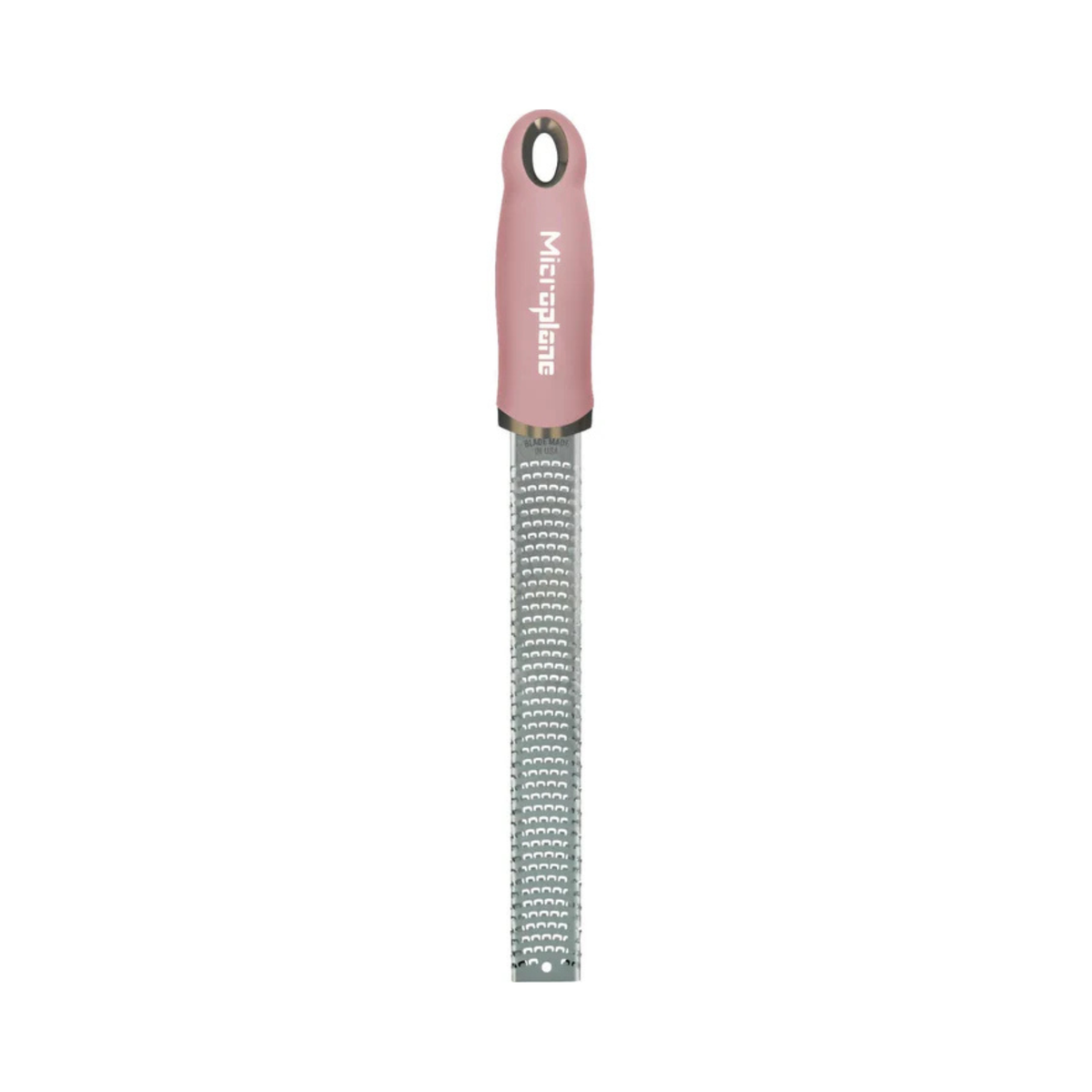 Râpe zesteur rose Microplane 32 cm avec lame inox chirurgicale pour zestes d'agrumes et épices