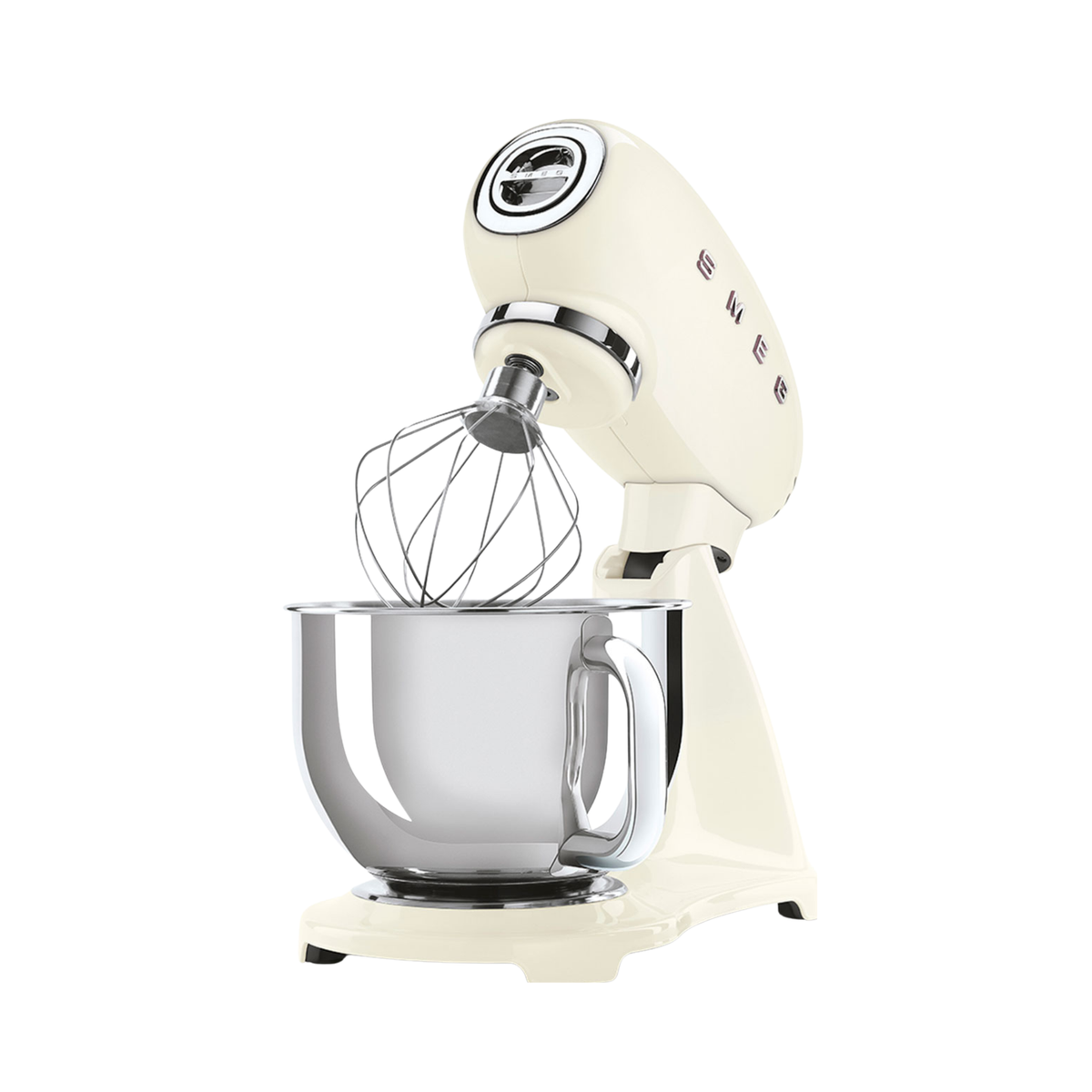 Batteur sur socle à tête inclinable Crème 5 pintes - Smeg 