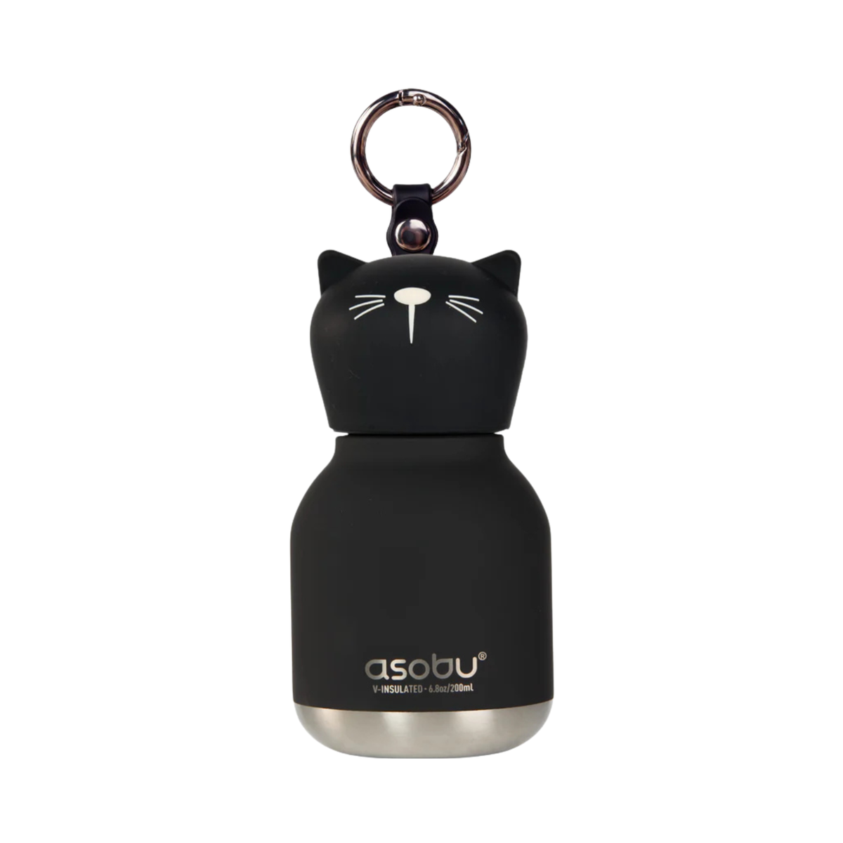 Mini bouteille d'eau Chat noir 200 ml - Asobu