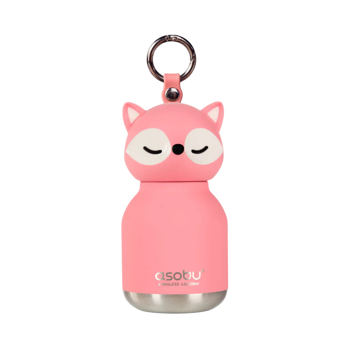 Mini bouteille d'eau Renard rose 200 ml - Asobu