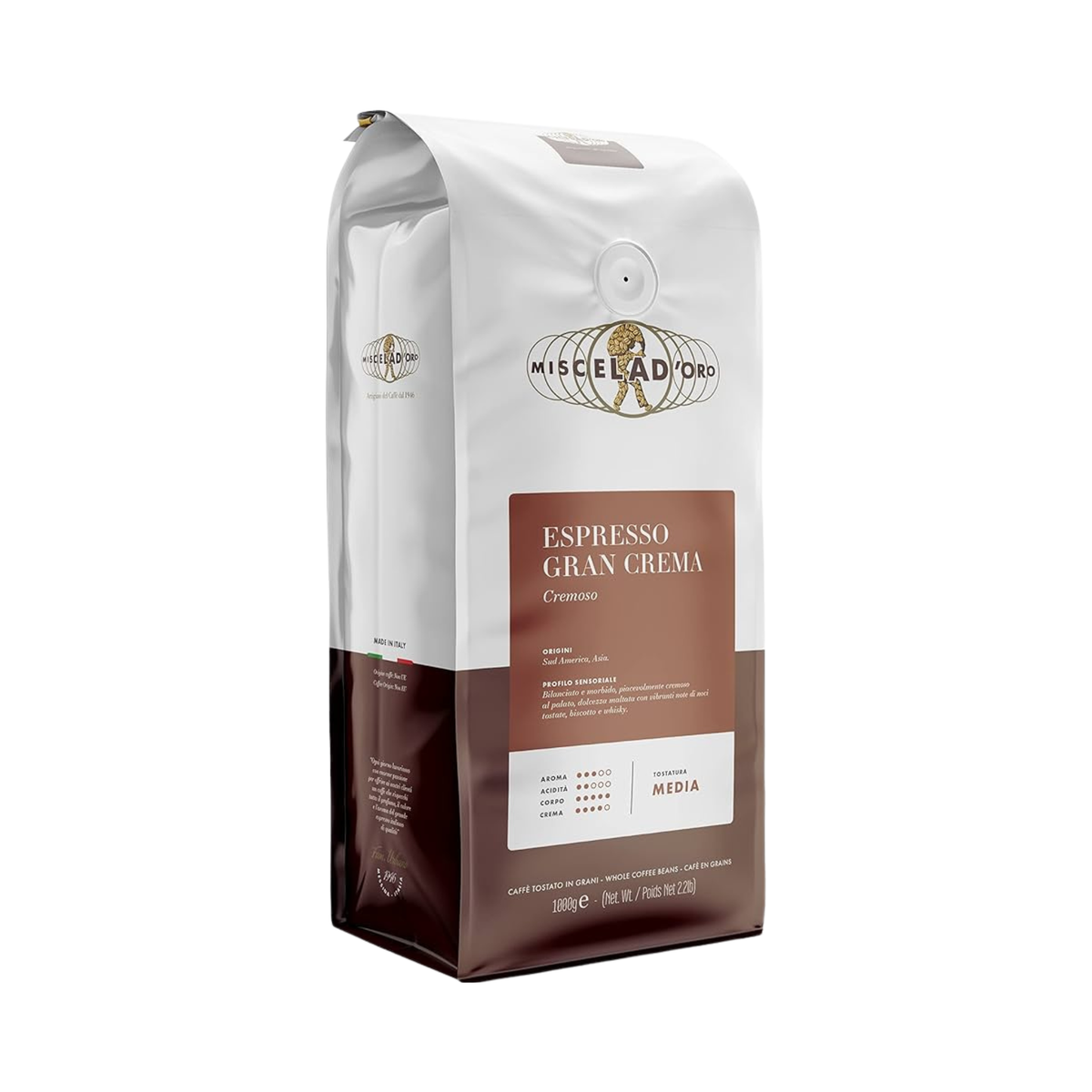 Espresso Gran Crema Coffee Beans 1 kg - Miscela d'Oro