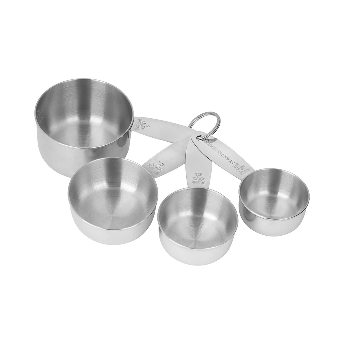 Ensemble de 4 tasses à mesurer en acier inoxydable - Trudeau