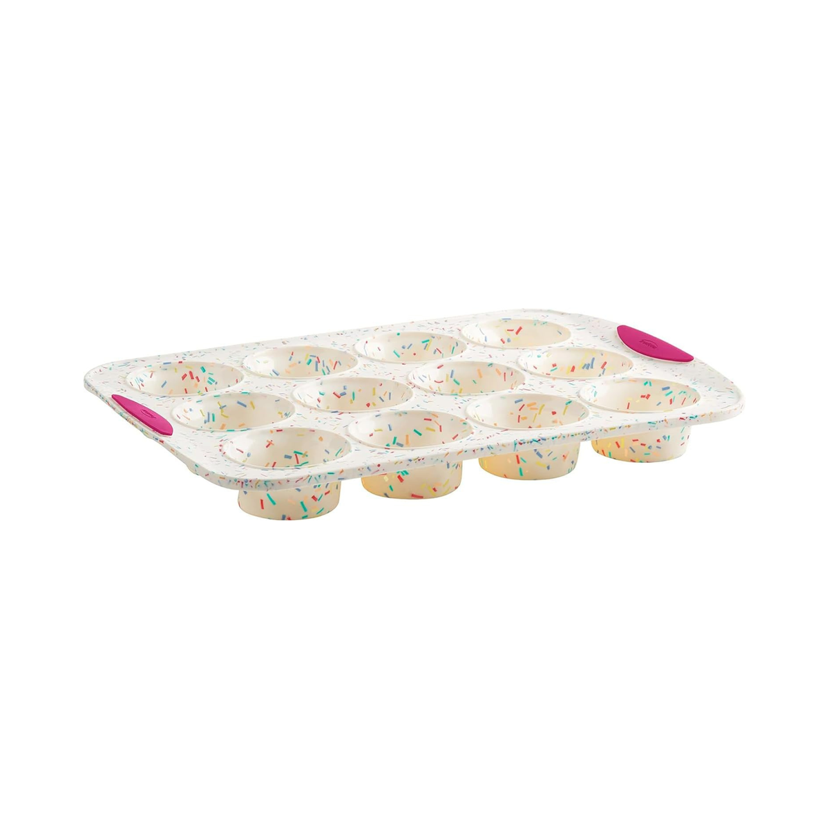 Moule à 12 muffins en silicone Confetti - Trudeau