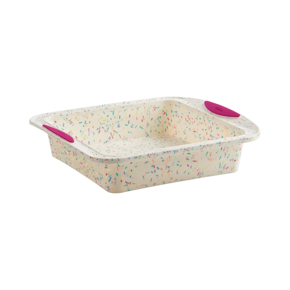 Moule à gâteau carré en silicone Confetti 20 cm - Trudeau