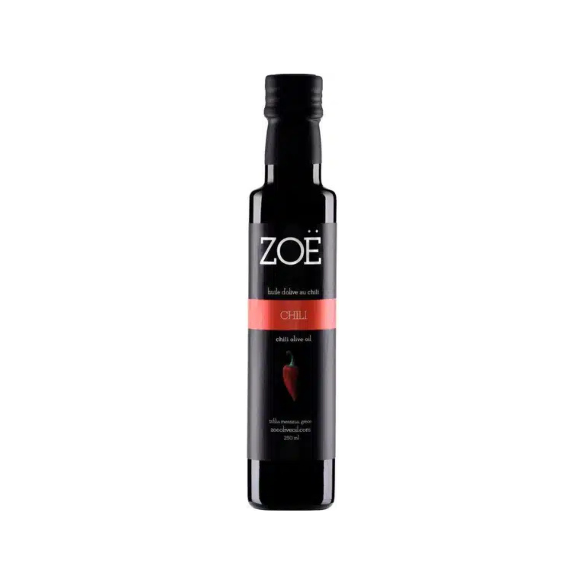 Huile d'olive infusée au chili 250 ml - Zoë