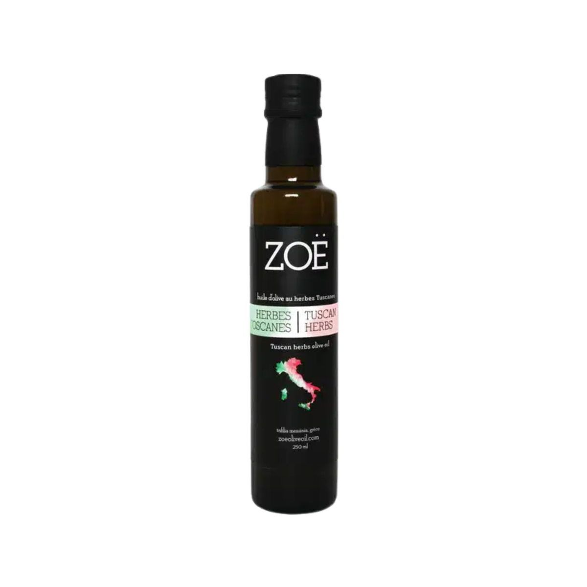 Huile d'olive infusée aux herbes toscanes 250 ml - Zoë