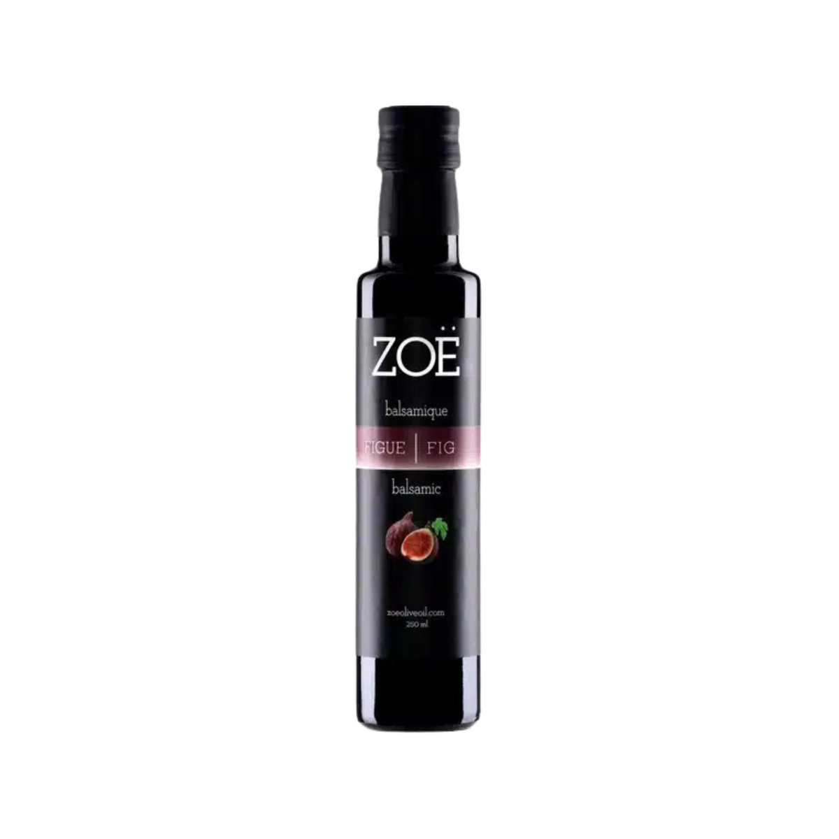 Vinaigre balsamique foncé infusé à la figue 250 ml - Zoë