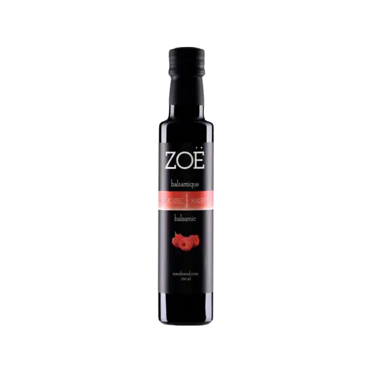 Vinaigre balsamique blanc infusé à la framboise 250 ml - Zoë