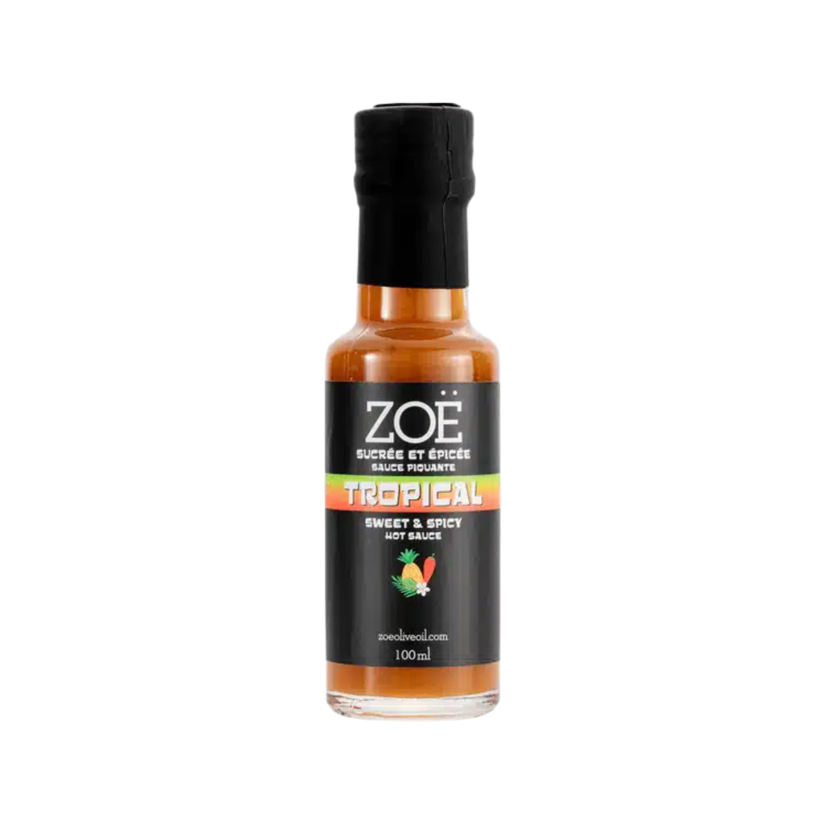 Sauce piquante sucrée et épicée Tropicale 100 ml - Zoë