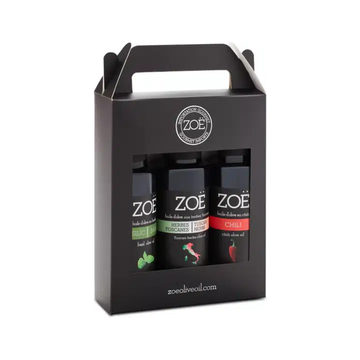 Trio de mini huiles d'olive extra vierge - Zoë