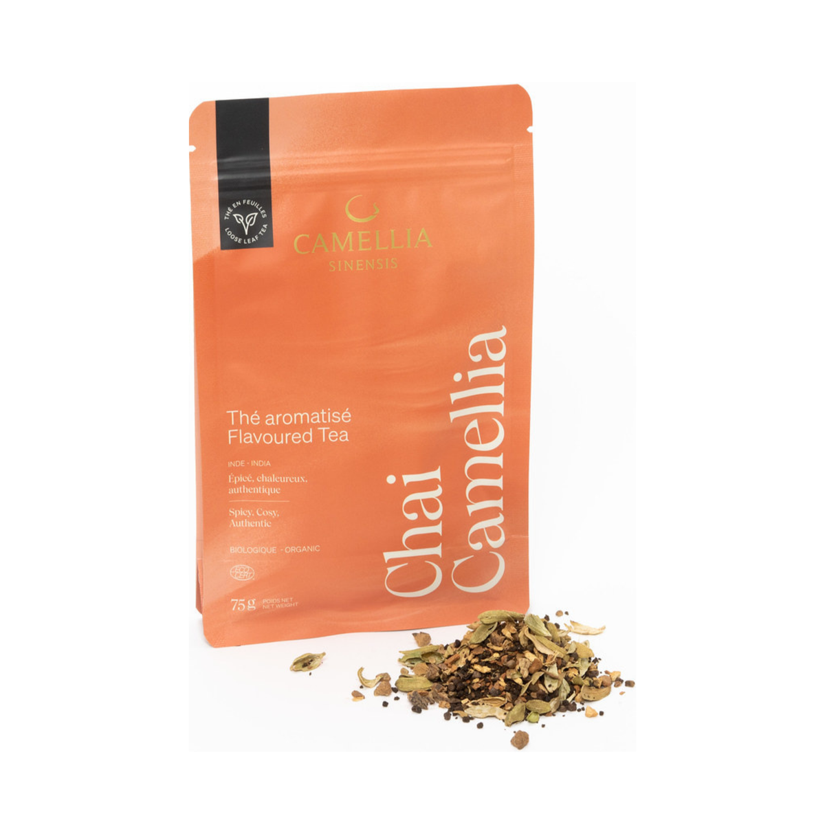 Thé aromatisé Chai biologique 75 g - Camellia Sinensis