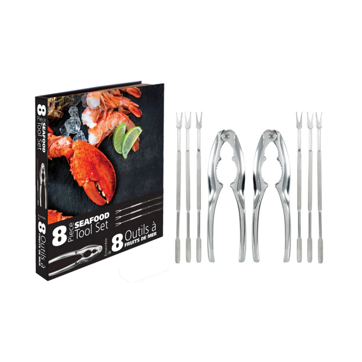 Ensemble d'outils à fruits de mer 8 pièces - Danesco